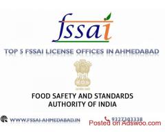Top 5 Fssai License office in Ahmedabad