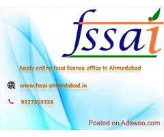 Apply online fssai license office in Ahmedabad