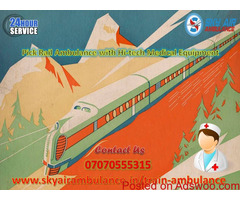 Obtain Sky Train Ambulance Service in Delhi with Emergency Facility