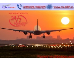 Use Medilift minimum Cost Air Ambulance in Delhi with Doctor