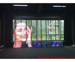 Transparent LED Video Display Screen for Glass Wall and Showcases of Retail Stores