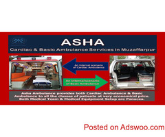 Ensure your ICU Optimized Setup Cardiac Ambulance in Muzaffarpur | ASHA