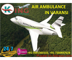 Utilize Pre-Eminent ICU Support Air Ambulance in Varanasi by King