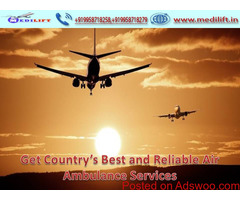 Take Medilift Air Ambulance in Bagdogra with Doctor Panel