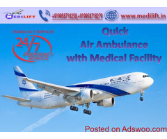 Take Medical Emergency Air Ambulance in Hyderabad by Medilift