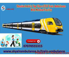 Book Sky Air/Train Ambulance Service in Patna at minimum price