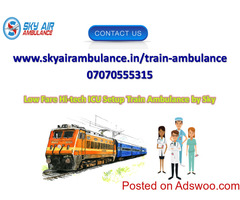 Obtain Sky Train Ambulance Service in Guwahati at Low Rate