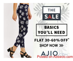 Ajio Online Shops: Clothing & Footwear;