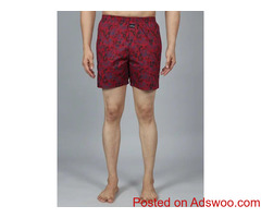 HabereIndia - Black Printed Boxers