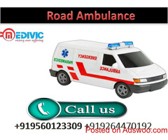 Hire Finest Low Fare Road Ambulance Service in Daud Nagar with Medivic Ambulance