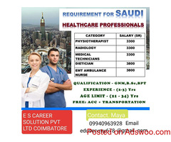 Urgently Wanted For Europe And Gulf Countires