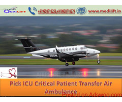 Medilift Air Ambulance Service in Guwahati with Effective Medical Team