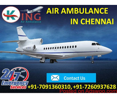 Avail Supersonic Life Care Charter Air Ambulance Service in Chennai by King