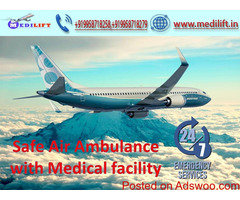 Get Safe and Finest Air Ambulance Service in Dibrugarh by Medilift