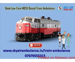 Book Low-Cost Train Ambulance Service in Dibrugarh