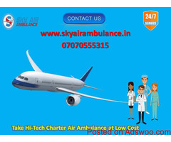 Take Sky Air Ambulance Service in Visakhapatnam at a Low Budget