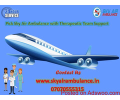 Hire Sky Air Ambulance Service in Imphal at Minimum Price