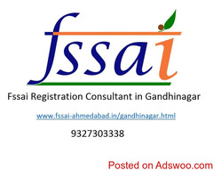 We are FSSAI Registration Consultant in Gandhinagar. FSSAI registration or license is required for a