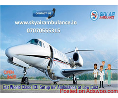 Book now Sky Air Ambulance Service in Thiruvananthapuram