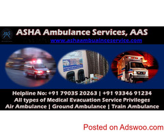Go with High Demandable Bihar’s Ventilator Ambulance – AAS in Patna