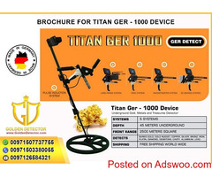 TITAN GER 1000 - 5 SYSTEMS - Underground Gold Detector