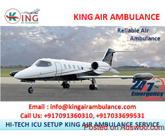 King Air Ambulance in Ranchi Available with all Medical Amenities
