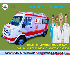 Top and Best Ventilator Ambulance Service in Boring Road Patna by King