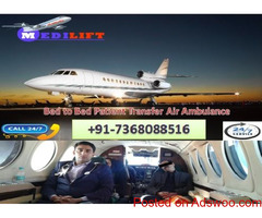 Advanced Medical Equipped Air Ambulance in Delhi by Medilift