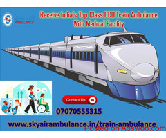 Take Hi-Class Emergency Train Ambulance Service in Delhi