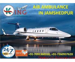 Pick ICU Patient Transportation Air Ambulance in Jamshedpur by King