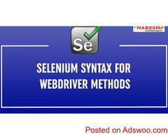 Selenium WebDriver Methods- Selenium Online Training