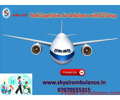 Receive Sky Air Ambulance Service in Darbhanga with Hi-tech Medical Support