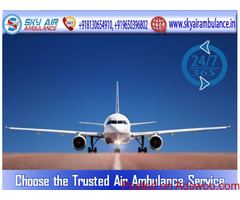 Sky Air Ambulance in Kolkata with Paramedic