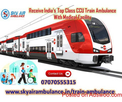 Use Advanced CCU Based Train Ambulance Service in Delhi