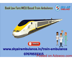 Select Train Ambulance Service in Kolkata with MICU Specialist