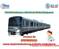 Pick Low Fare Train Ambulance Service in Guwahati