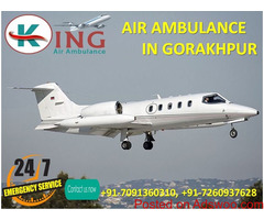 Take Sovereign and Smart Air Ambulance Services in Gorakhpur by King