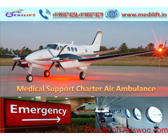 Use Medilift Advanced Facility Charter Air Ambulance Service in Kolkata