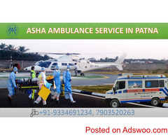 Take Rental Full-ICU Setup Road Ambulance Service in Patna | ASHA