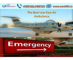 Hire Medical Emergency Air Ambulance Service in Ranchi by Medilift