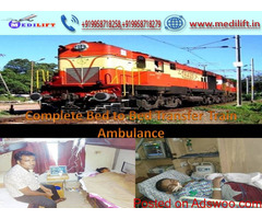 Get Reliable Cost Rail Ambulance Service in Delhi by Medilift