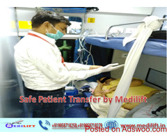 Hire Safe Patient Transfer Rail Ambulance Service in Patna