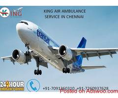Use Ultra Latest ICU Care Special Air Ambulance Service in Chennai by King