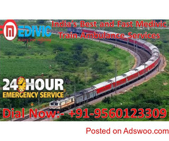 Get Medivic Aviation Train Ambulance Services in Lucknow with the Best ICU Facility