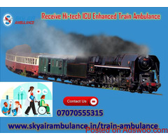 Get Safe Journey of the Patient in Guwahati by Sky Train Ambulance