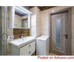 Environment-Friendly Bathroom Door Installation