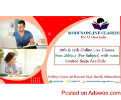 Online classes for 10th & 12th Nashik, India