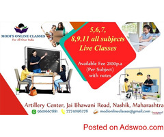Online classes for 10th & 12th Nashik, India