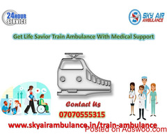 Pick Rail Ambulance Service in Kolkata with MBBS Doctor