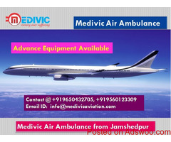Medivic Air Ambulance from Jamshedpur-Get Satisfied